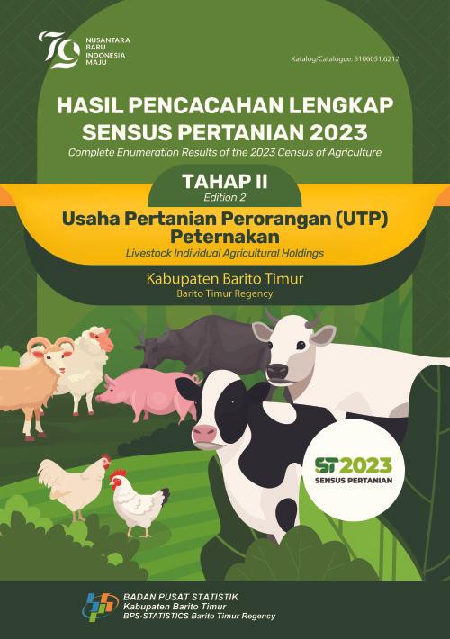 Hasil Pencacahan Lengkap Sensus Pertanian 2023 - Tahap II : Usaha Pertanian Perorangan (UTP) Peternakan Kabupaten Barito Timur